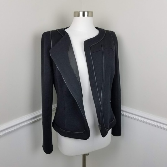 Elie Tahari Asymmetric Zip Jacket - Picture 7 of 8